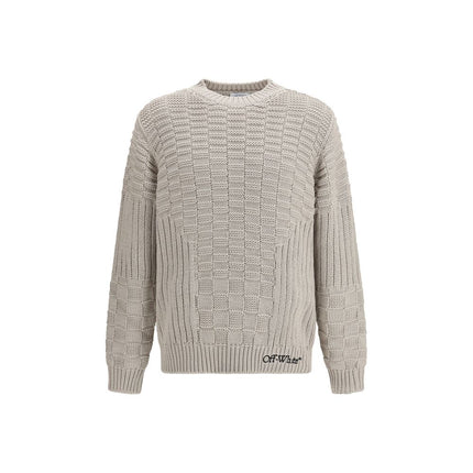 Off-White Beige Cotton Sweatshirt