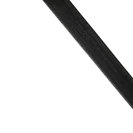 Dolce & Gabbana Men Brown Classic Leather Metal Buckle Belt