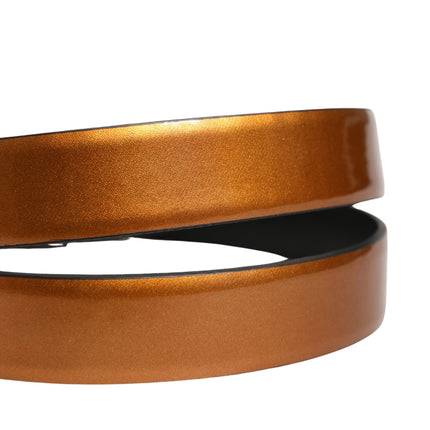 Dolce & Gabbana Men Brown Classic Leather Metal Buckle Belt