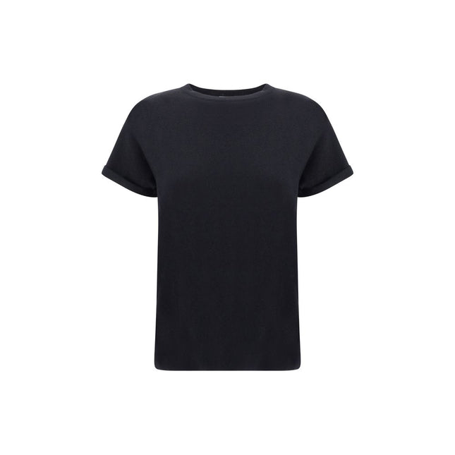 Brunello Cucinelli Black Nylon T-Shirt