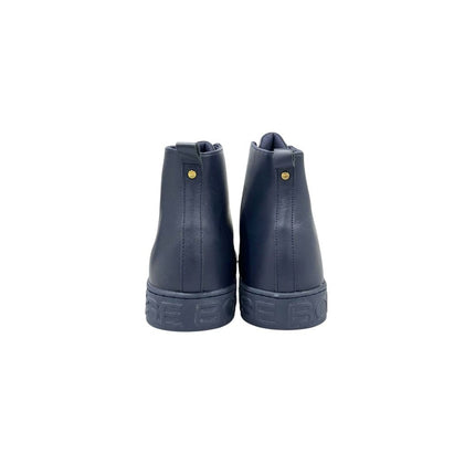 Borbonese Blue Genuine Leather Men Sneaker