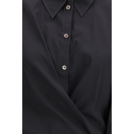 Lemaire Black Cotton Dress Shirt