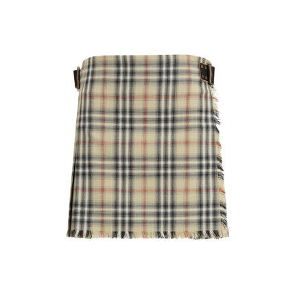 Burberry Multicolor Wool Oves Aries Mini Skirt