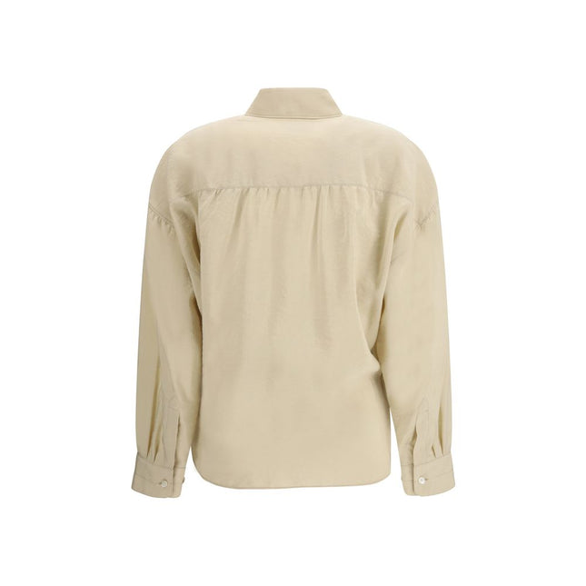 Lemaire Beige Silk Dress Shirt