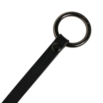 Dolce & Gabbana Men Black Calfskin Leather Metal Buckle Belt