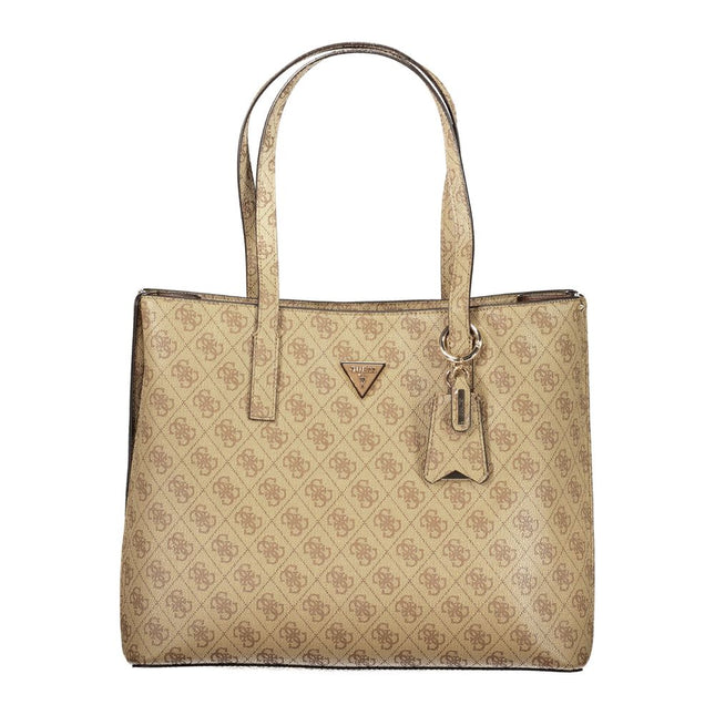 Guess Jeans Beige Polyurethane Women Handbag
