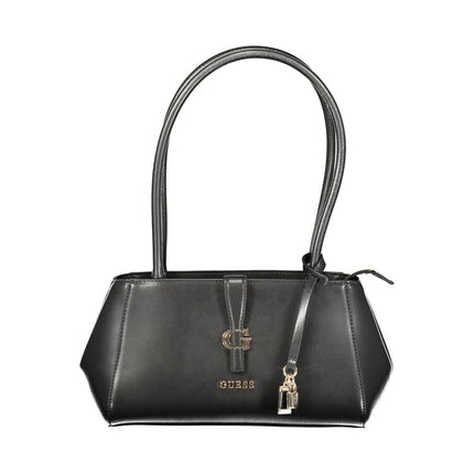 Guess Jeans Nero Poliuretano Donna Shoulder Bag
