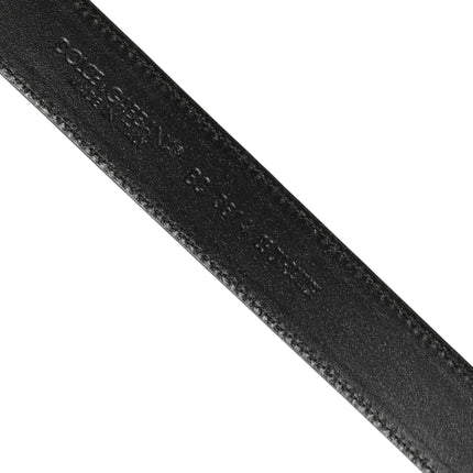 Dolce & Gabbana Men Brown Classic Leather Metal Buckle Belt
