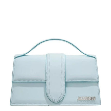 Jacquemus Pale blue Leather Le Grand Bambino Handbag