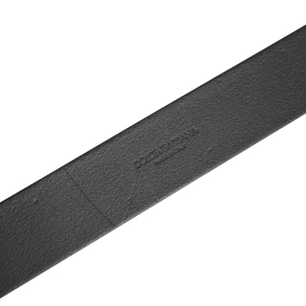 Dolce & Gabbana Men Black Classic Leather Metal Buckle Belt