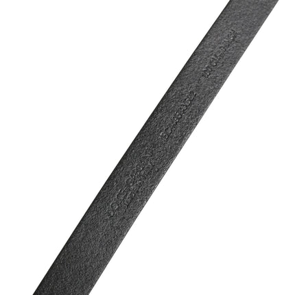 Dolce & Gabbana Men Black Leather Classic Metal Buckle Belt