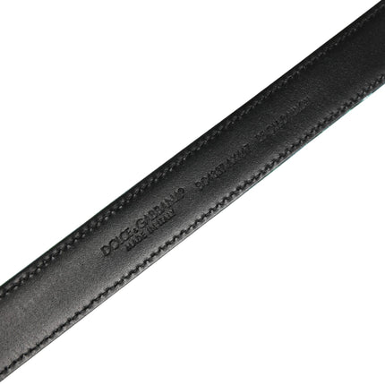 Dolce & Gabbana Men Green Lurex Polyester Metal Buckle Belt