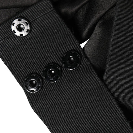 Dolce & Gabbana Black Silk Satin Sash Wide Waist Women Belt