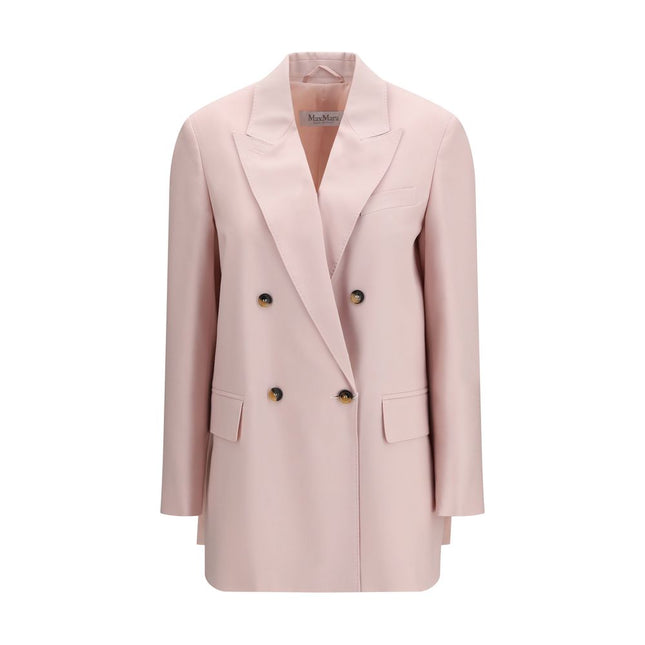 Max Mara Multicolor Fleece Wool Blazer