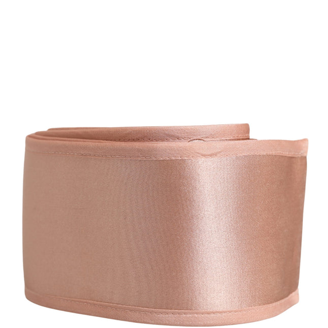 Dolce & Gabbana Light Pink Silk Satin Waist Women Cintura Belt