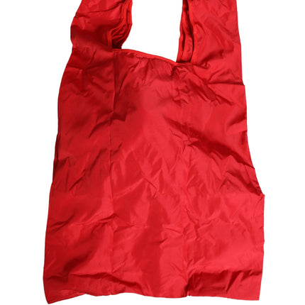 Dolce & Gabbana Men Red Polyester Panda Stuffed Ecobag Tote Borse Bag