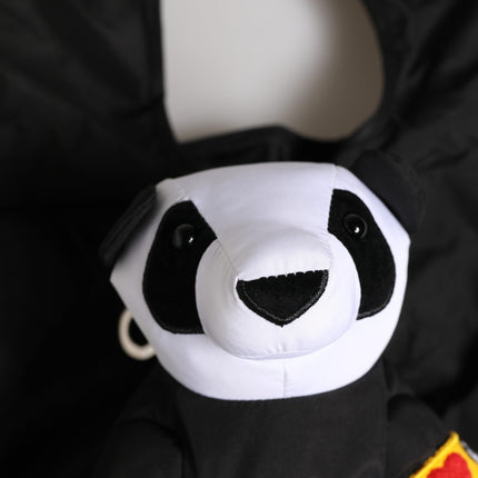 Dolce & Gabbana Men Black Polyester Panda Stuffed Ecobag Bag