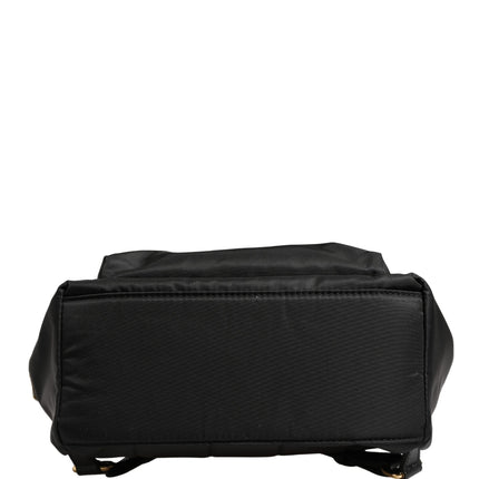 Dolce & Gabbana VULCANO Black Nylon #DGFAMILY Embellished Backpack Bag