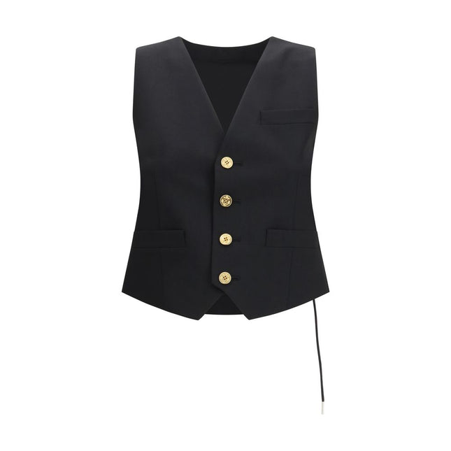 Sacai Black Polyester Waistcoat