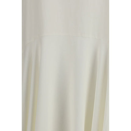 P.A.R.O.S.H. White Linen Casual Dress