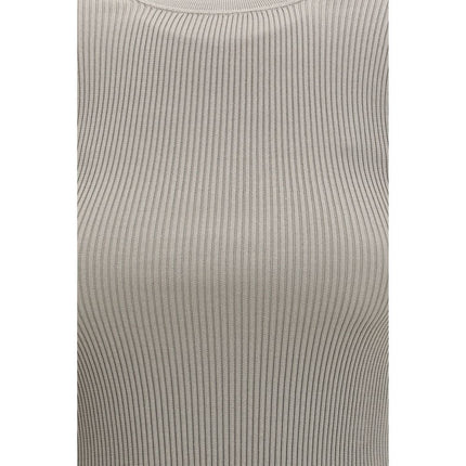 RIER Beige Silk T-Shirt
