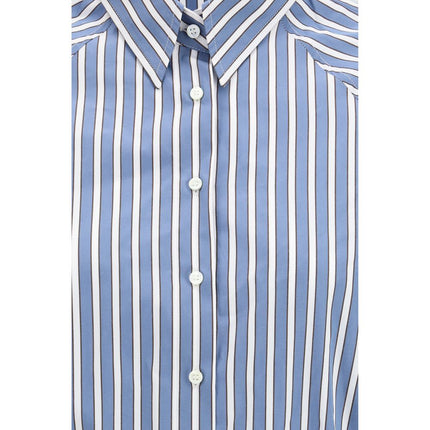 Brunello Cucinelli Blue Cotton Shirt