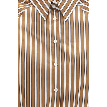 Brunello Cucinelli Brown Cotton Shirt