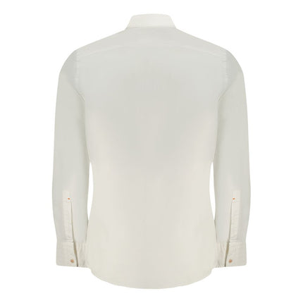Hugo Boss White Cotton Men Shirt