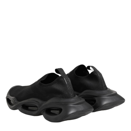 Dolce & Gabbana Black Slip On Wave Low Top Sneakers Shoes