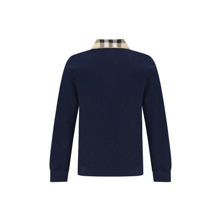 Burberry Blue Cotton Polo Shirt