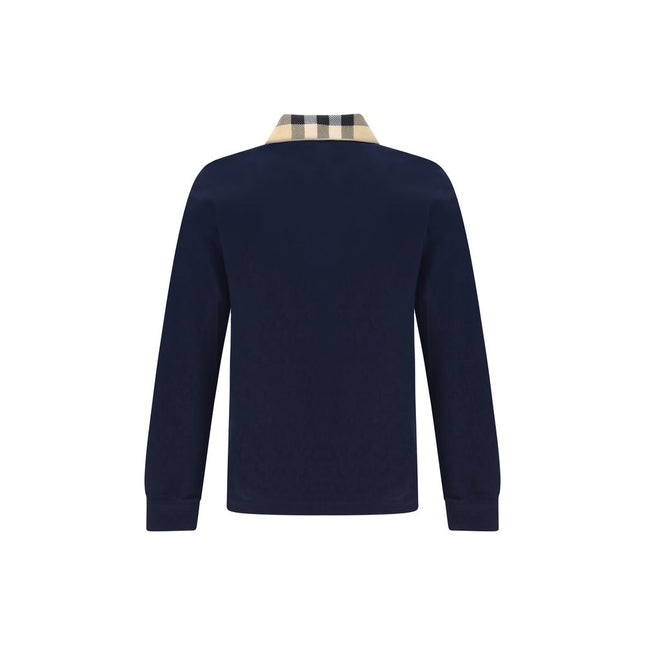 Burberry Blue Cotton Polo Shirt