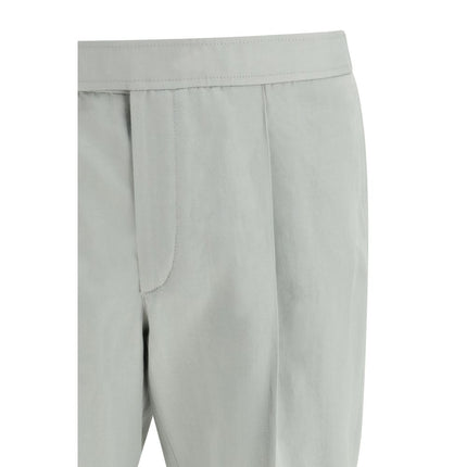 Brioni White Linen Casual Pants