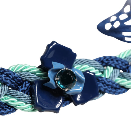 Cavalli Class Multicolor Twisted Rope Chain Buckle Waist Belt