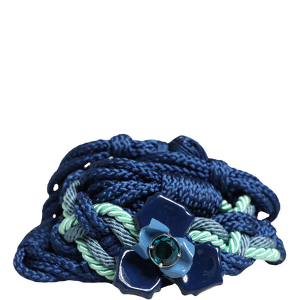 Cavalli Class Multicolor Twisted Rope Chain Buckle Waist Belt