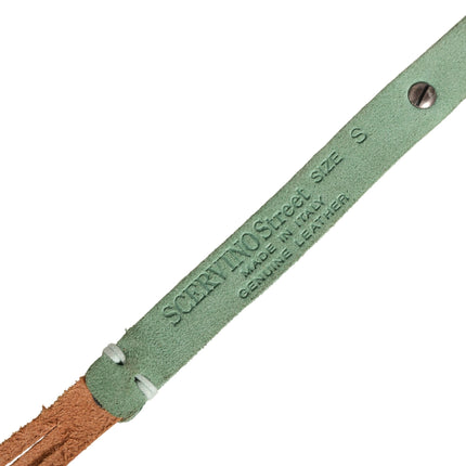 Scervino Street Brown Leather Silver Tone Buckle Waist Belt