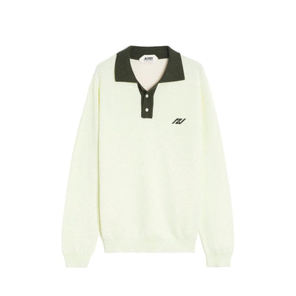 Autry Bicolor Cotton Polo Shirt