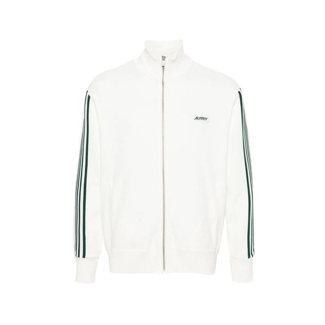 Autry White Nylon Sweatshirt