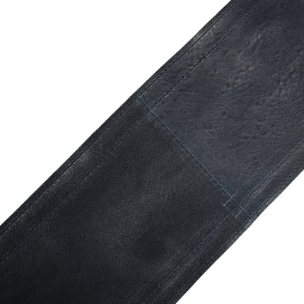 Ermanno Scervino Blue Leather Wide Waist Women Cintura Belt