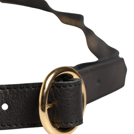 Cavalli Class Multicolor Floral Wide Waist Gold Metal Buckle Cintura Belt