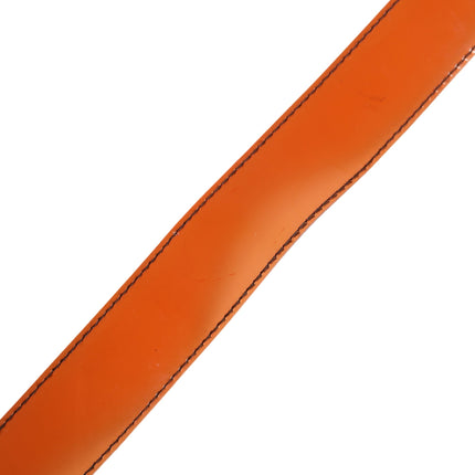 Miu Miu Orange PVC Waist Women Cintura Square Buckle Belt
