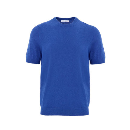 Gran Sasso Blue Cotton T-Shirt