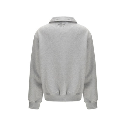 Miu Miu Gray Cotton Sweatshirt