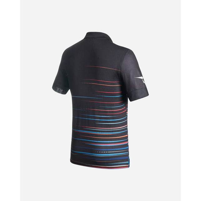 Diadora Black Polyester Polo Shirt