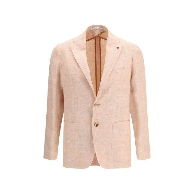 Tagliatore Orange Wool Blazer