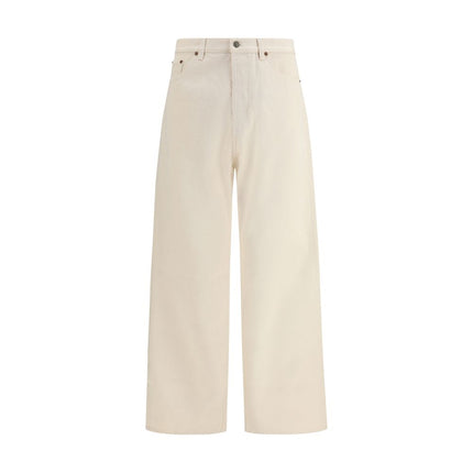 Valentino Beige Cotton Casual Pants