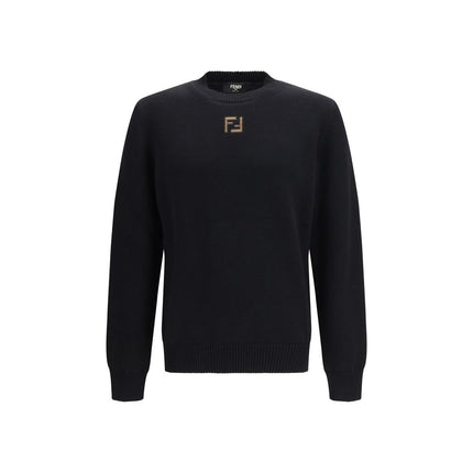 Fendi Black Wool Oves Aries Sweatshirt