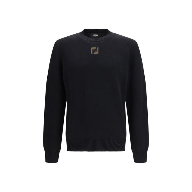 Fendi Black Wool Oves Aries Sweatshirt