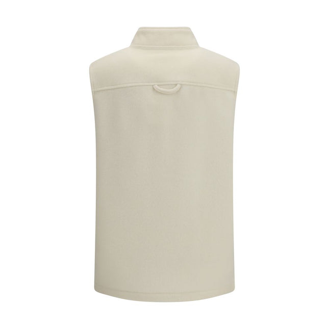 RIER Beige Wool Oves Aries Sleeveless Jacket