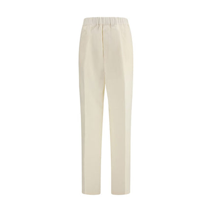 Laneus Beige Viscose Casual Pants