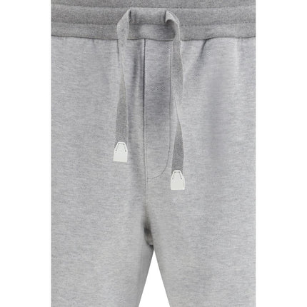 Brioni Gray Cotton Joggers (Workout Pants)
